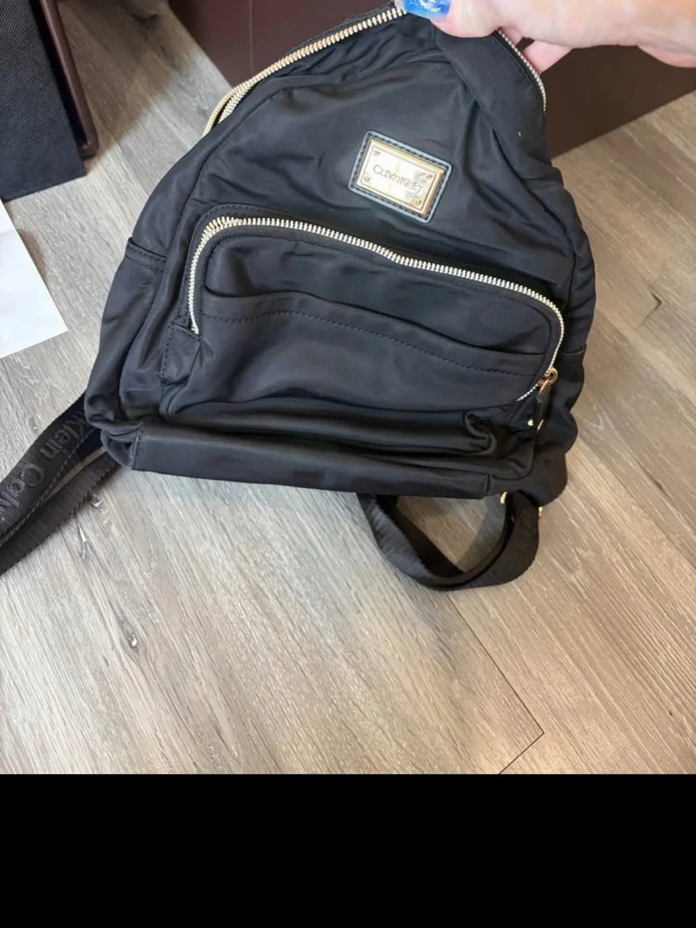 Calvin Klein Black Nylon Everyday Backpack